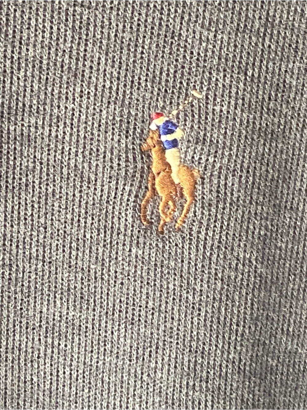 Polo by Ralph Lauren Dark Gray Zip-Neck Pullover Sweater - Picture 5 of 6